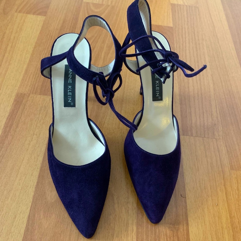 Anne klein deep purple heels